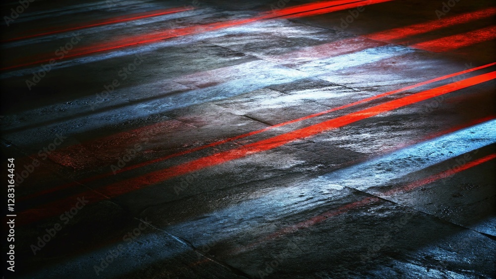 Poster empty room or gaming background for product placement or showcase. abstract composition of curving l