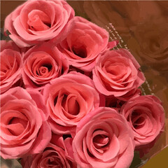 bouquet of red roses