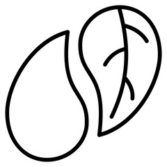 water conservation icon with outline style. Suitable for website design, logo, app and UI. Based on the size of the icon in general, so it can be reduced.