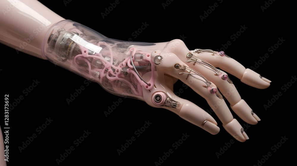 Aufkleber futuristic bioprinting machine creating skin for advanced medical applications and regenerative heal