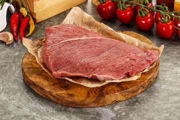 Raw beef meat shoulder for cooking