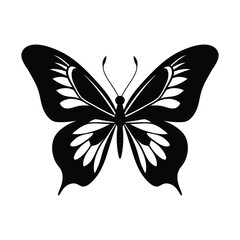 One Butterfly Silhouette Vector for Stunning Design Creations
