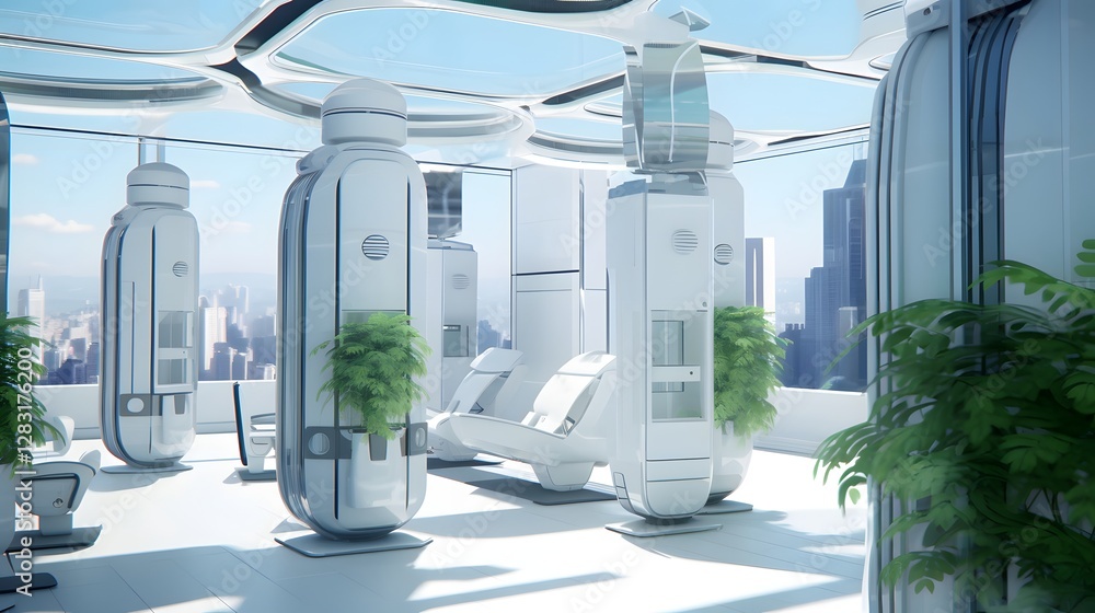 Aufkleber advanced smart air purification system designed to optimize air and efficiency in hospital settings