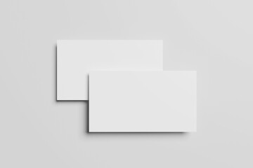 Blank business card for mockup - 3D rendering