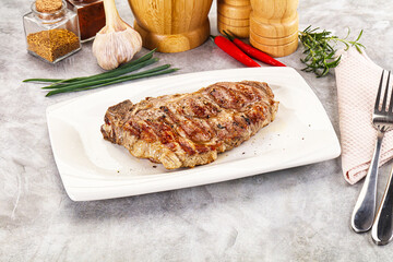 Grilled pork sirloin for dinner