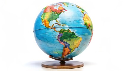 Globe on White Background