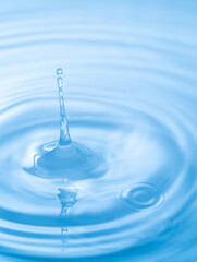 美しい水滴のアクション