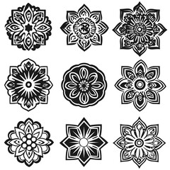 Blooming Geometric Pattern Art