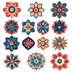 Retro floral pattern