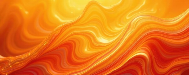 Bright orange marbled effect with subtle shimmering hues, iridescent, hue variation, gradient