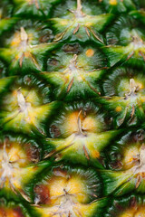 Obraz premium Closeup of pineapple skin texture