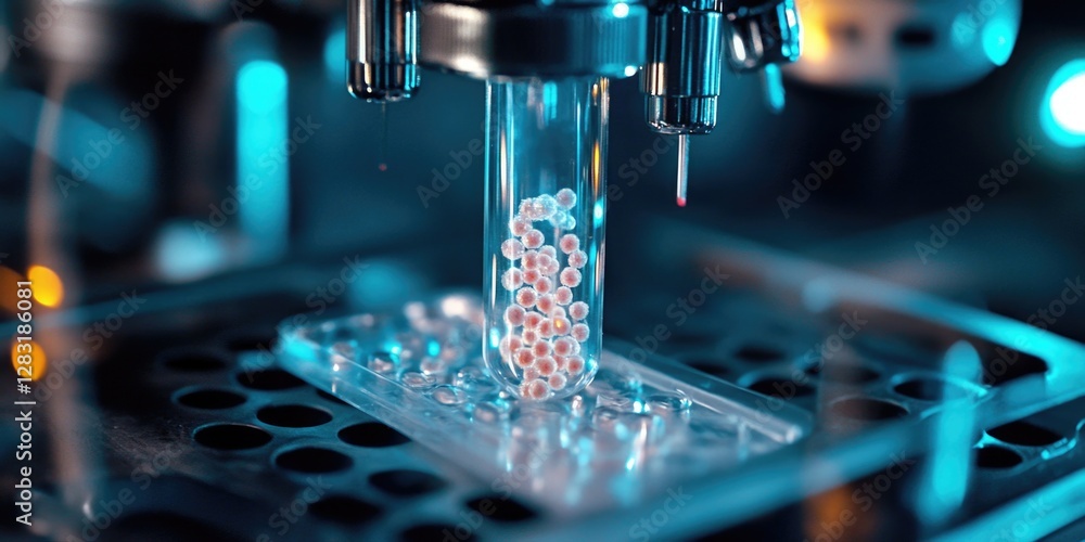 Poster a close-up view of a machine containing a large quantity of pills
