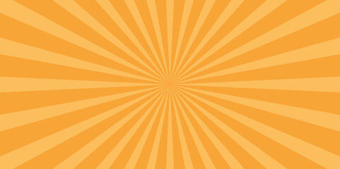 Abstract Shining Solar Flare Background with Bright Sunbeams and a Retro Starburst Effect Pattern. Shiny Summer Sunburst Texture with Abstract Radial Lines.