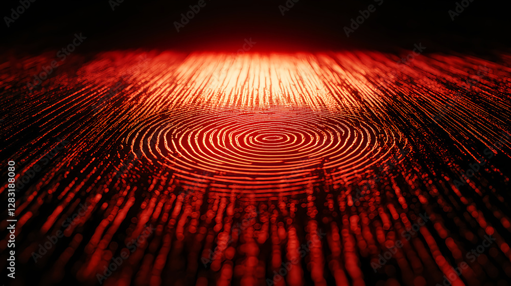 Poster dynamic patterns of ripple effects abstract environment digital art red and black color scheme close