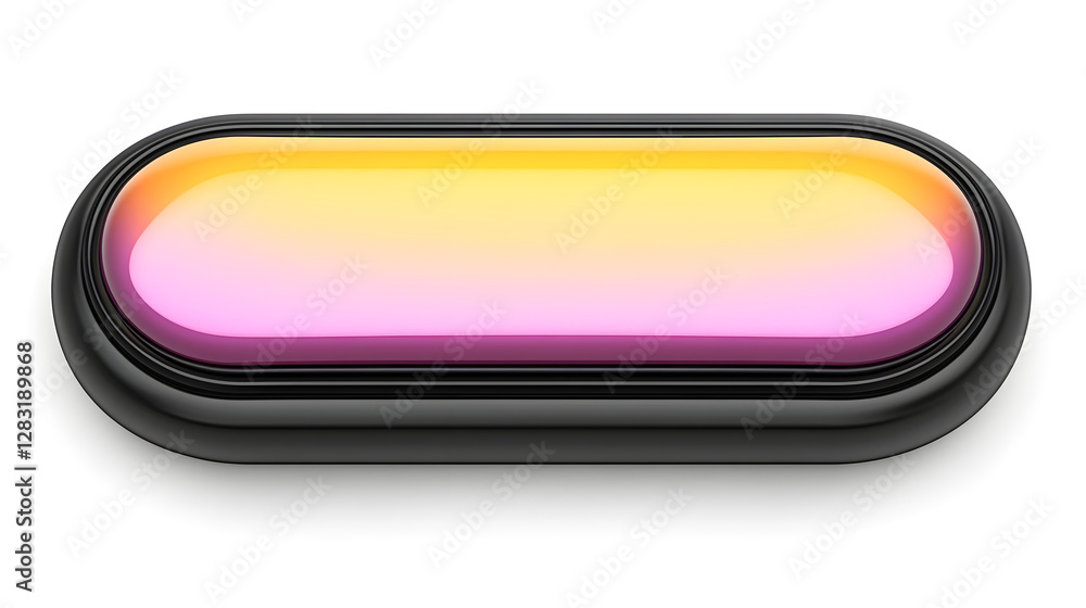 Poster dynamic gradient button design digital interface graphic design modern aesthetics close-up user expe