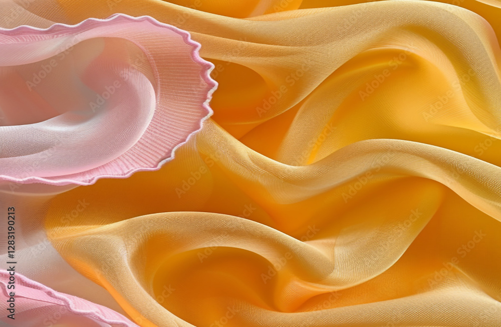 Poster abstract background of wave lines and circles