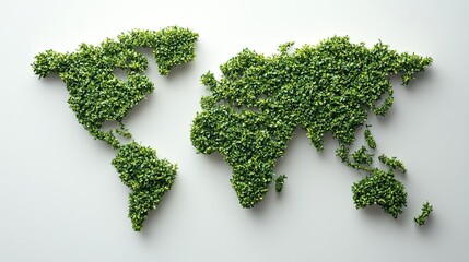 Green world map trees symbolizing global sustainability environmental impact eco-friendly world green planet earth sustainability climate change environmental conservation eco-conscious development