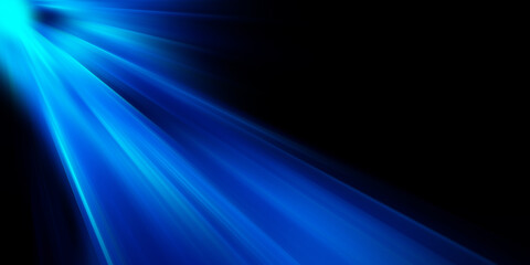 Abstract futuristic background with glowing blue light effect. High speed. Hi-tech. Abstract technology background concept
