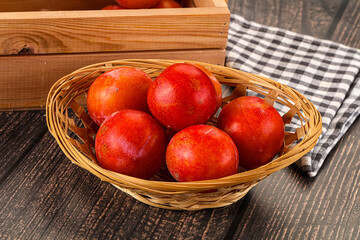 Fresh sweet juicy  purple plums