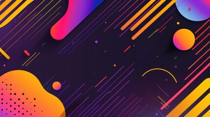 Modern - Looking Gradient on Abstract Black Background