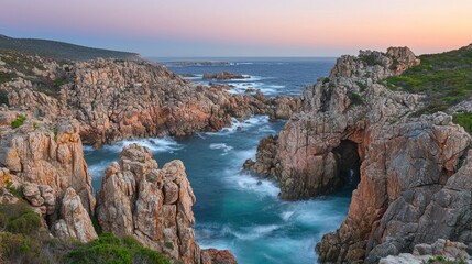 Spectacular Coastal Sunset at Canal Rocks, Western Australia