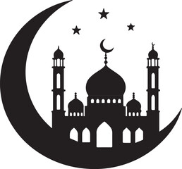 mosque vector design for eid