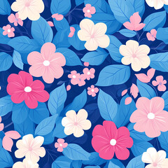 Romantic Flower Background Pattern