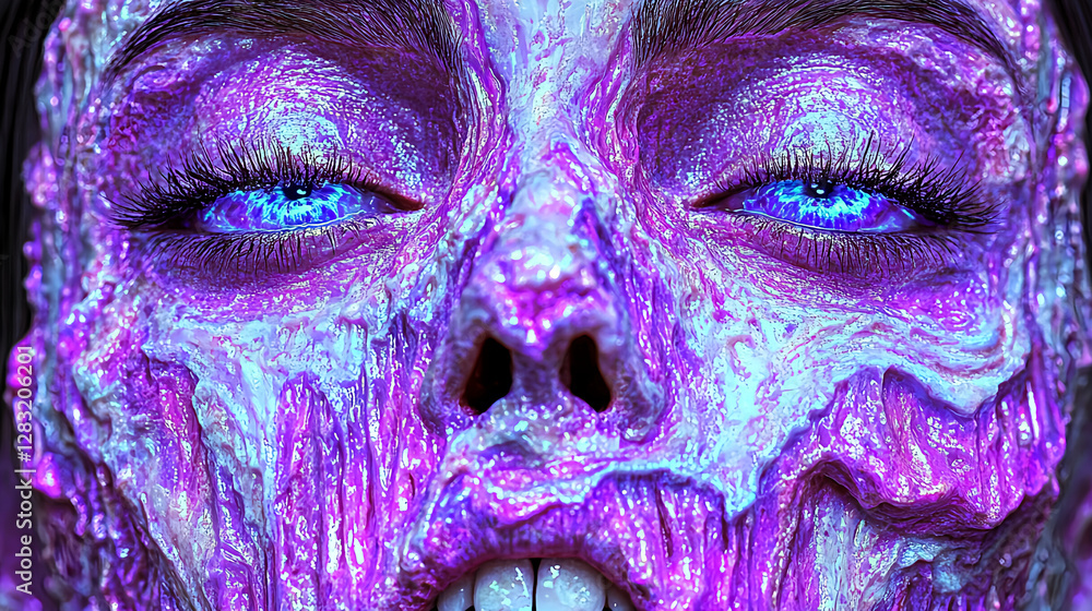 Poster surreal artistic portrait studio setting digital art fantasy environment close-up view ethereal conc