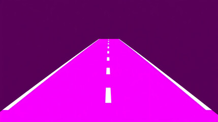 Futuristic road journey digital landscape graphic design neon environment aerial view concept art for creativity