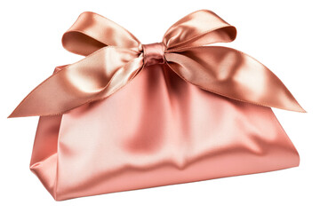 Elegant satin gift bag with a stylish ribbon