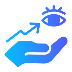 growth vision Gradient icon