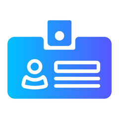 id card Gradient icon