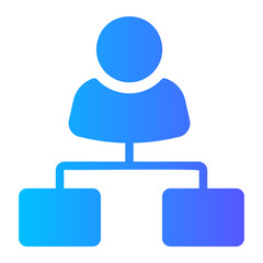 Obraz premium hierarchy Gradient icon