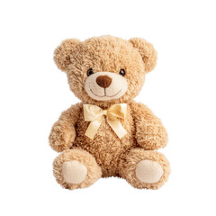 Obraz premium Cute plush teddy bear with a bow tie