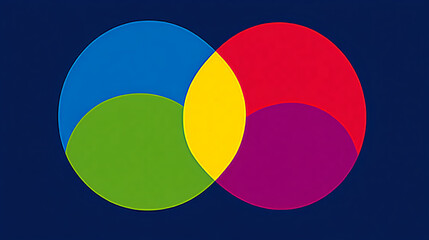 Obraz premium Color theory visualization digital art graphic design abstract environment creative perspective