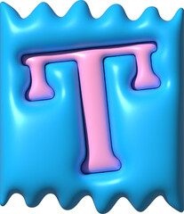 3D Ransom Letter T