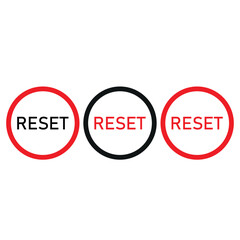 Reset password icon. Vector illustration.
