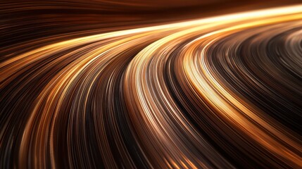 Abstract speed lines, orange glow, background