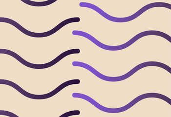 Seamless pattern with abstract wavy lines. Vector illustration.