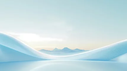Fotobehang Minimalist futuristic landscape © Longo