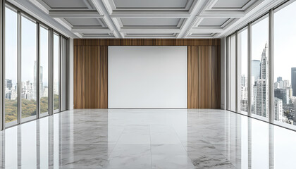 Fototapeta premium Minimalist business space aesthetics