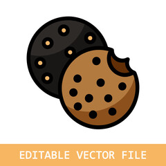 Cookies logo design vector illustration