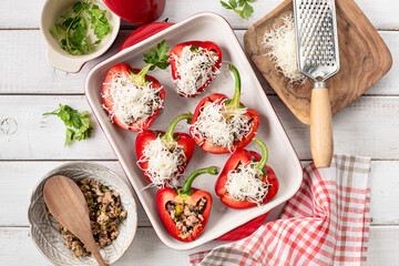 Easy Stuffed Peppers With Ground Turkey