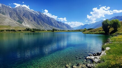Stunning Mountain Lake Scenery