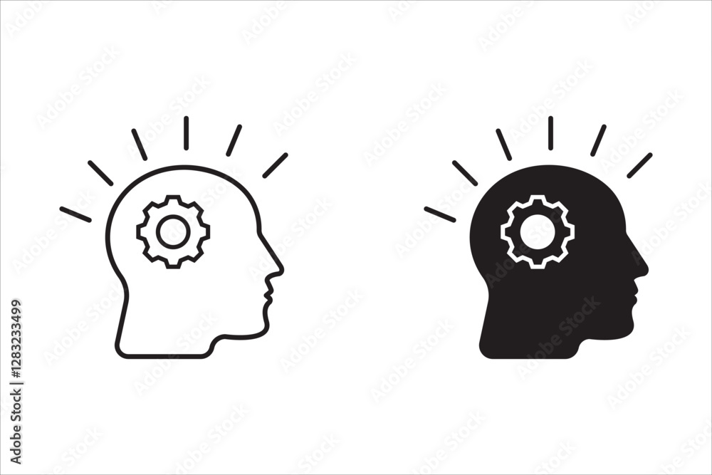 Poster realization concept line icon. simple element illustration. realization concept outline symbol desig