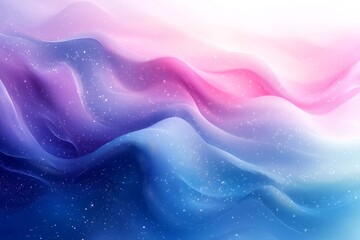 an abstract wavy design with a color gradient of blue, purple, and pink