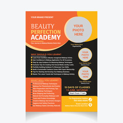 Modern Makeup Skills Flyer Design Template