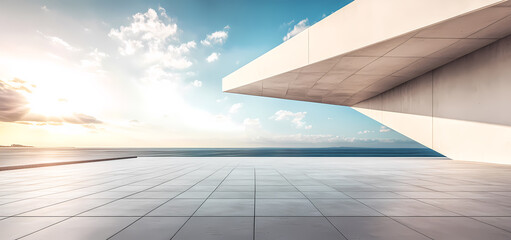 Obraz premium Simple architectural space