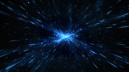 Fototapeta premium Hypervelocity Star: Fastest Exoplanet in Deep Space 