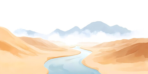 The river of life in the desert